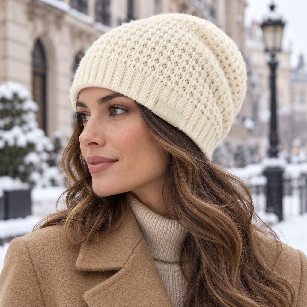 Ivory Knit Beanie