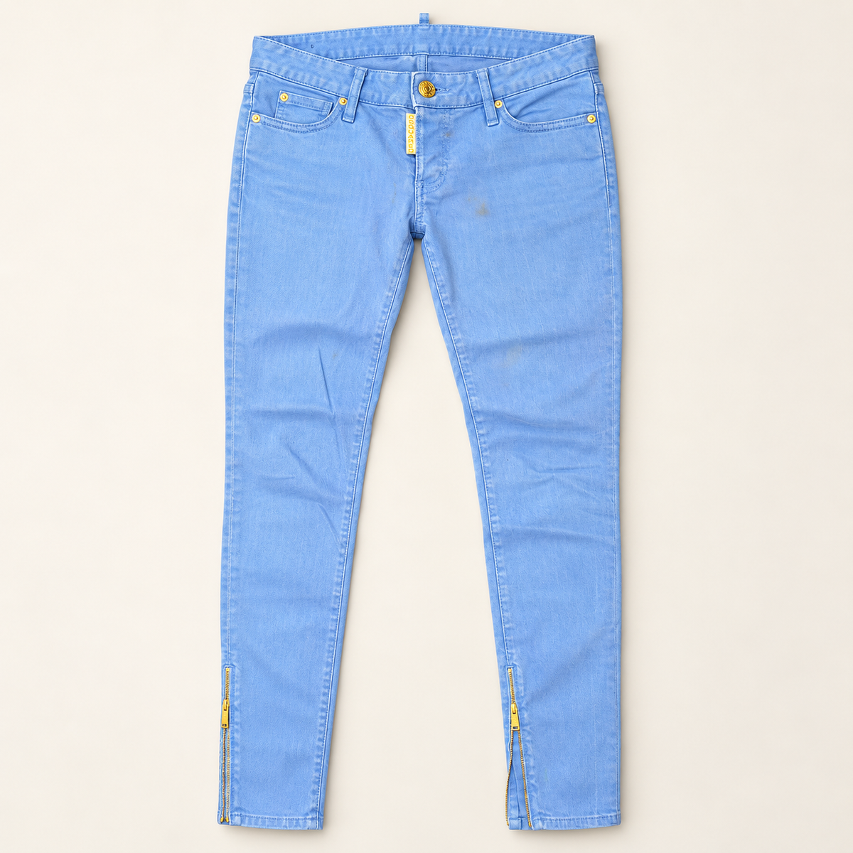 Skinny Jean – Light Blue & Gold