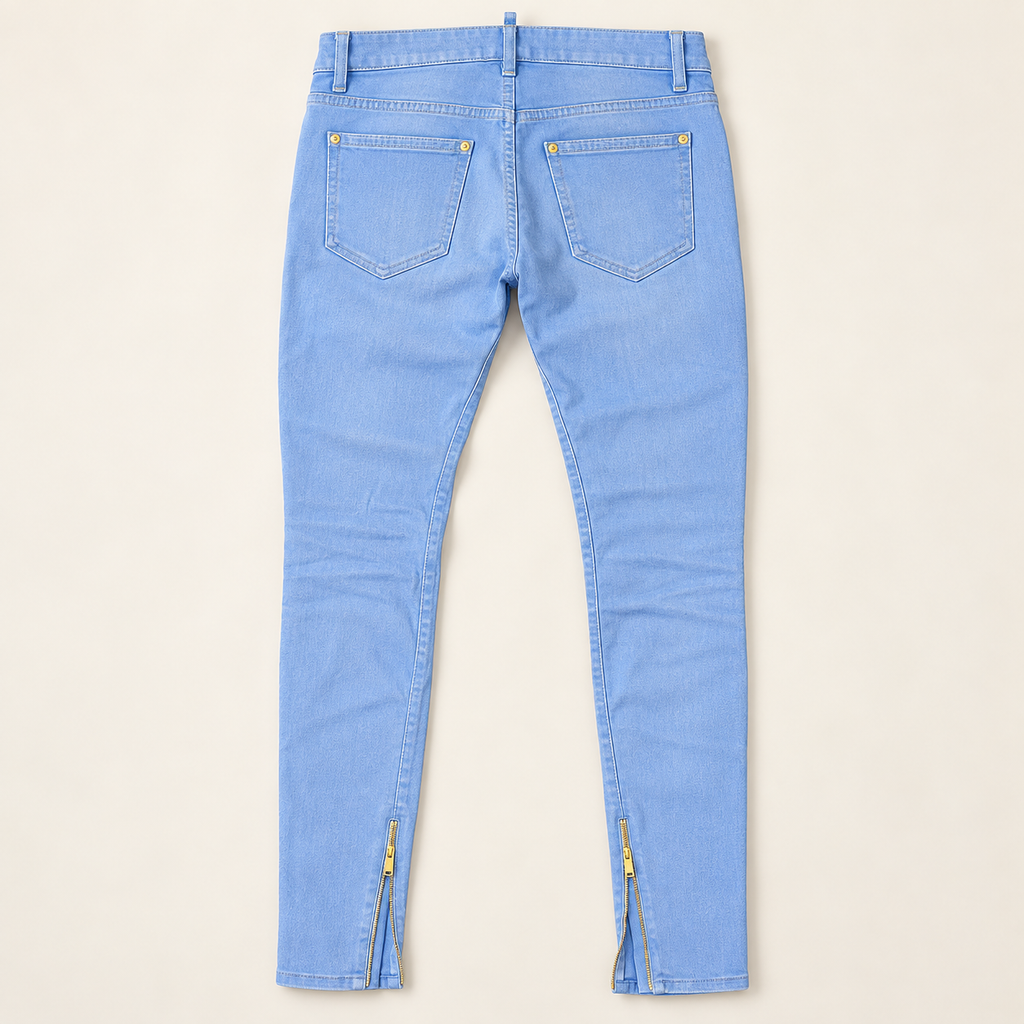 Skinny Jean – Light Blue & Gold